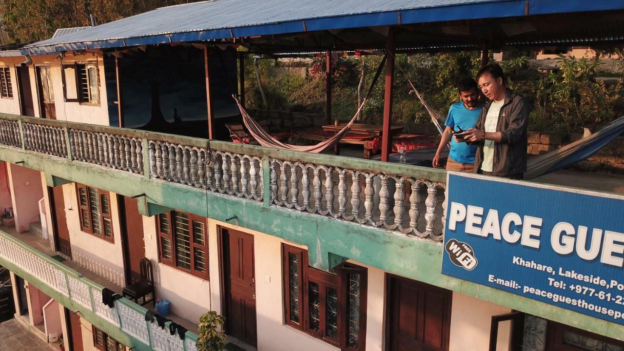 Peace Guest House Pokhara Bagian luar foto